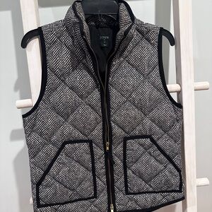 J. Crew Herringbone puffer Vest